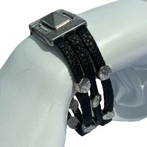 Lucky Brand Boho Turnlock Leather Bracelet